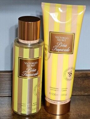 Victoria's Secret PINA TROPICALE SET Body Mist & Lotion 8.4oz 8oz Cabana Squeeze